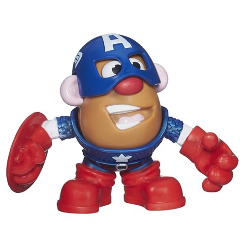 Marvel Mash Ups Mr. Potato Head Minis Captain America Figure, Not Mint